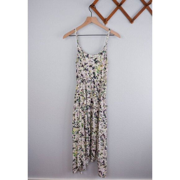 Cabi Womens Rayon Pattern Handkerchief Hem Midi Dress, small - Picture 1 of 11